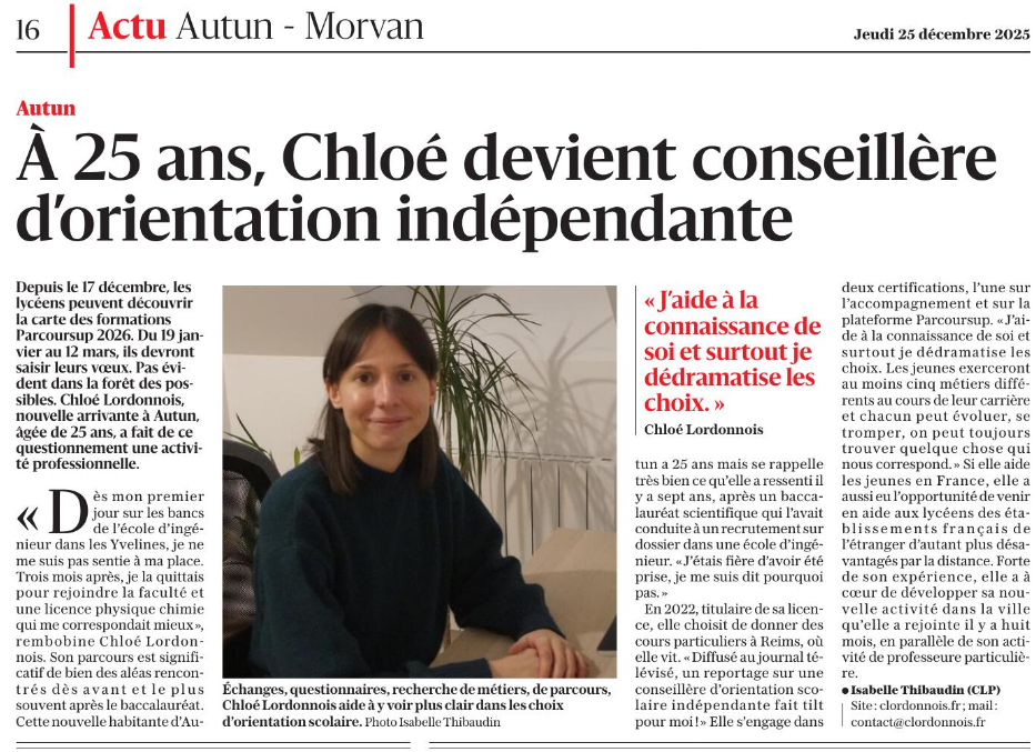 conseillère d'orientation scolaire indépendante